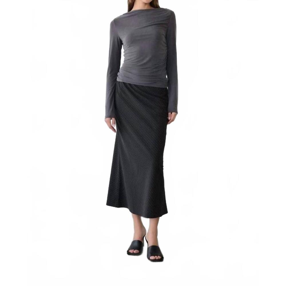 NEW ALL : ROW ginny a-line bias skirt in black